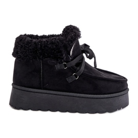Women's Platform Snow Boots With Fur, Branek Black Ciabellae