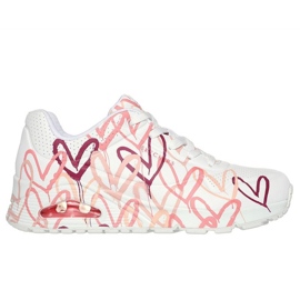Skechers Uno Spread The Love 155507-WCRL shoes white