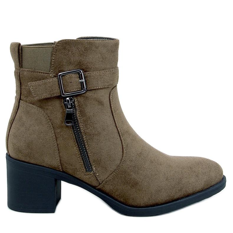 Classic high-heeled ankle boots Irving Green Classic high-heeled ankle boots Irving Green