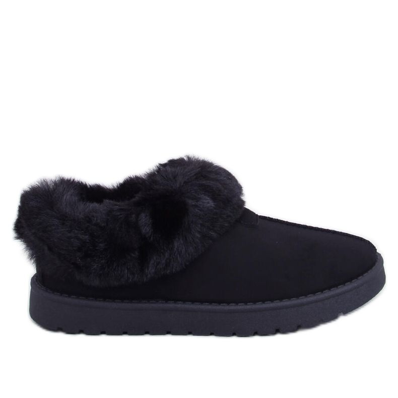 Fraley Black short fur trimmed emus