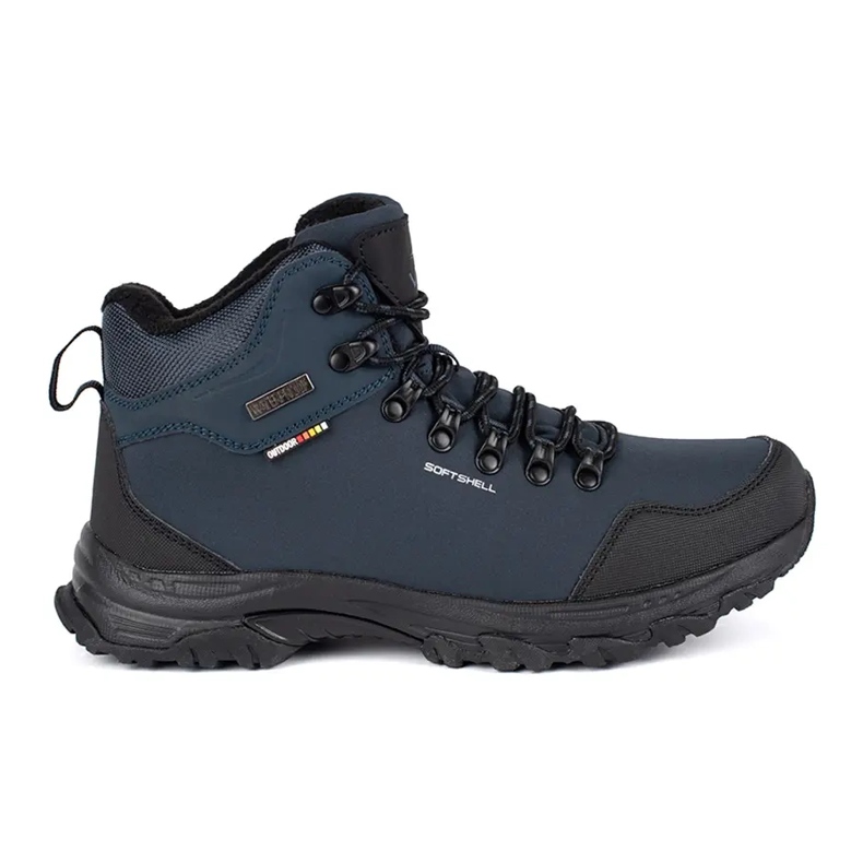Vico Navy blue high trekking shoes for men