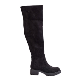 Over-the-Knee Flat Boots Black Filora