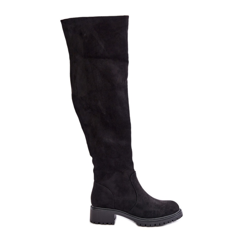 Over-the-Knee Flat Boots Black Filora