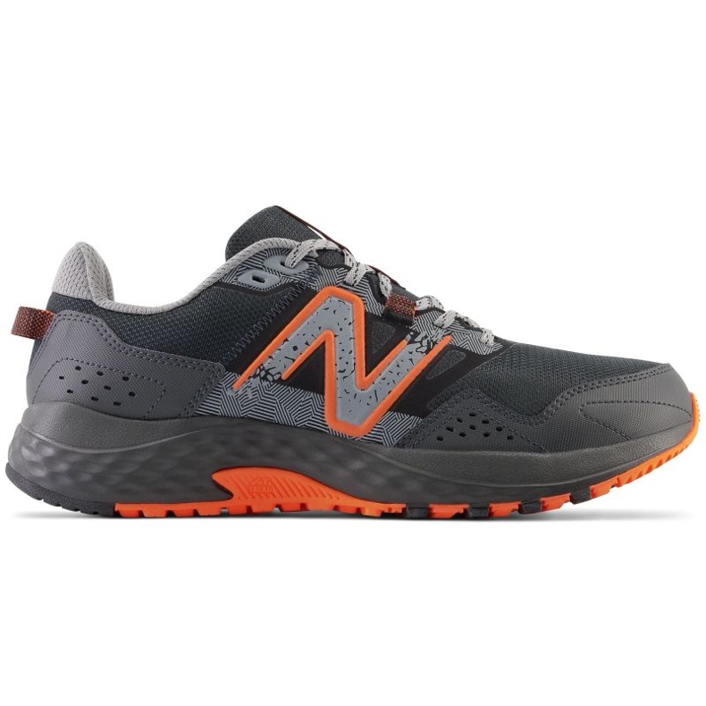 Men's outdoor running shoes New Balance 410 sports sneakers gray and orange (MT410LO8) grey