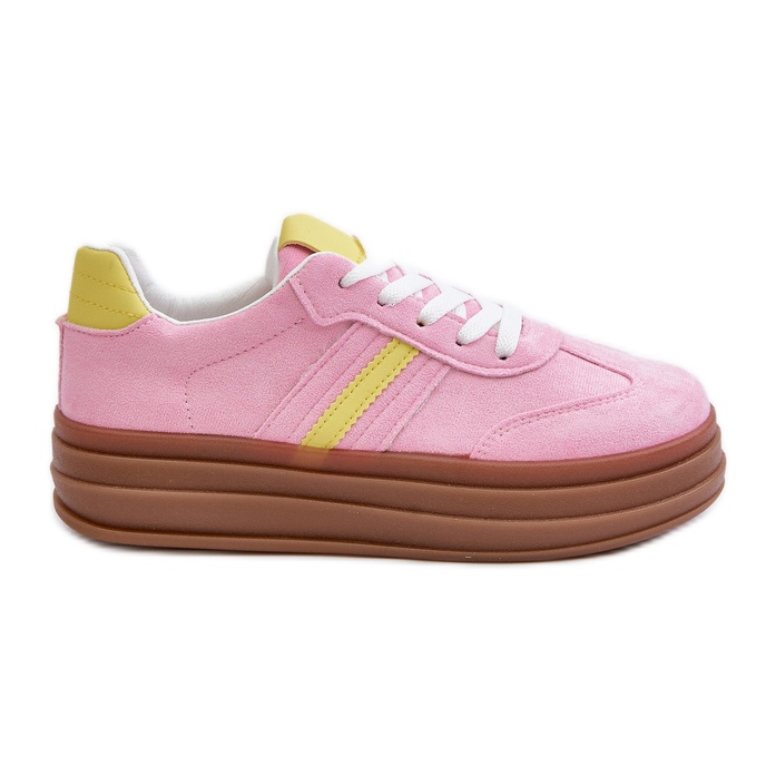 Women's Platform Sneakers Pink Dravinnia