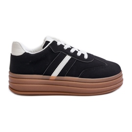 Women's Platform Sneakers Black Dravinnia