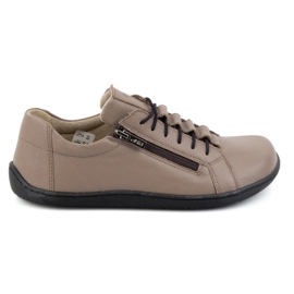 Olivier Women's minimalist barefoot leather shoes 1242 dark beige Olivier Women's minimalist barefoot leather shoes 1242 dark beige