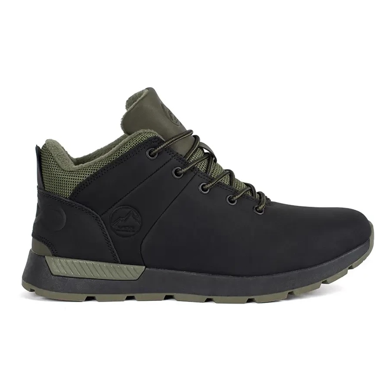 Vico Black and green men's winter lace-up shoes