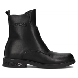 Filippo DBT6527/24 Bk leather boots, black Filippo DBT6527/24 Bk leather boots, black
