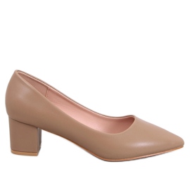 Crafts Khaki Low Heel Pumps beige