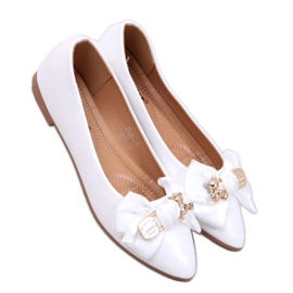 White teddy bear ballerinas