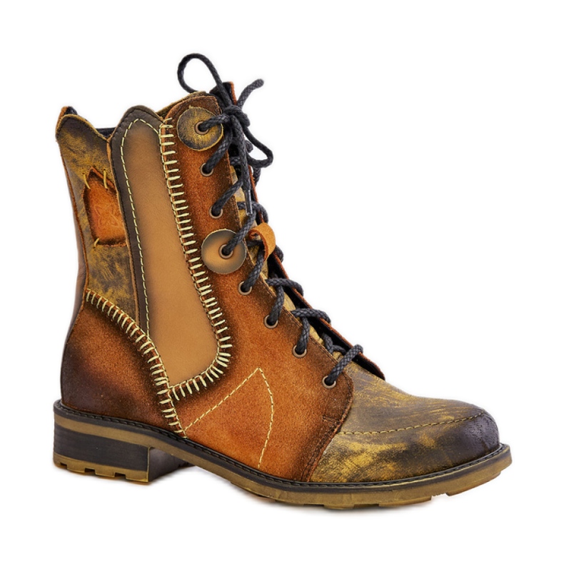 Maciejka Yellow ankle boots