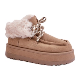 Snow boots Model C3016 Dark Beige Snow boots Model C3016 Dark Beige