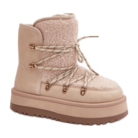 Snow boots Model 24889 Light Beige Snow boots Model 24889 Light Beige