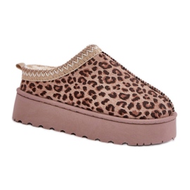 Model 20219-4K Brown Leopard snow boots