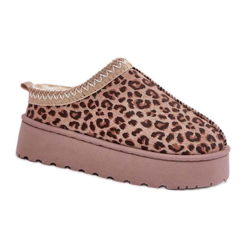 Model 20219-4K Brown Leopard snow boots
