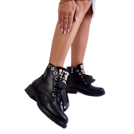 Boots Model C-7221 Black Leather