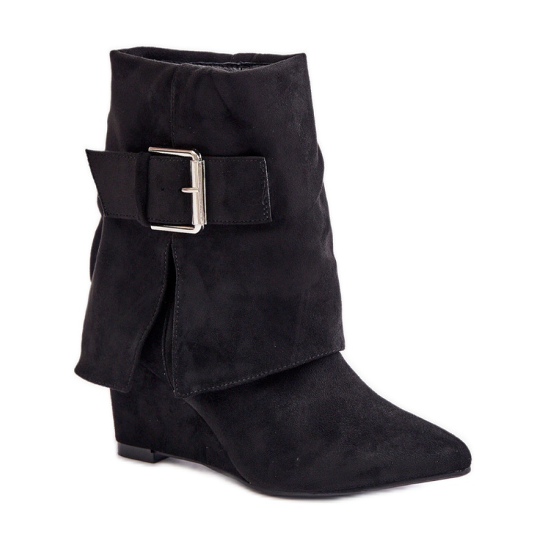 Model 1690A Black Suede boots
