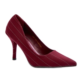 Stilettos Model SQC-124 Burgundy red