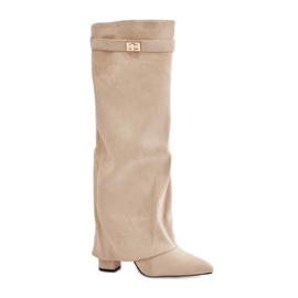 Model LA-289 Light Beige boots