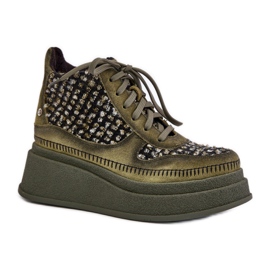 Maciejka 06759-09 Green ankle boots