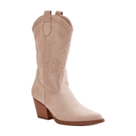 Boots Model DA116P Light Beige Boots Model DA116P Light Beige