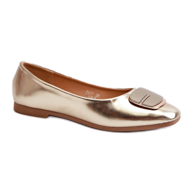 Ballerina shoes Model ZA37 Gold yellow