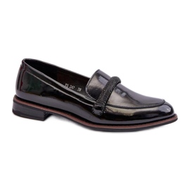 Sergio Leone Moccasins Model PB247 Black Lacquer