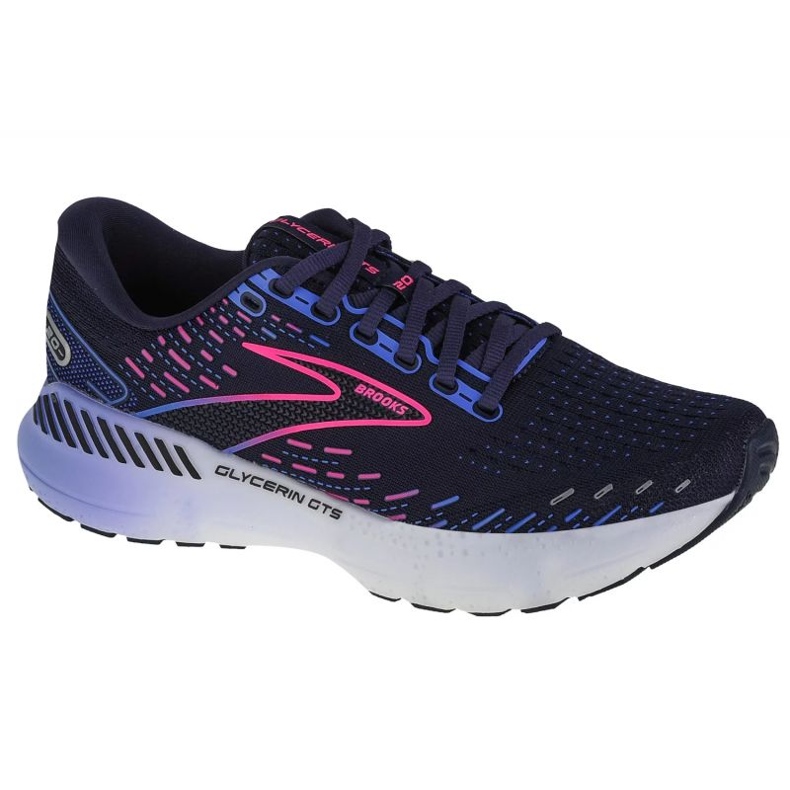 Brooks Glycerin Gts 20 running shoes 1203701B460 navy blue