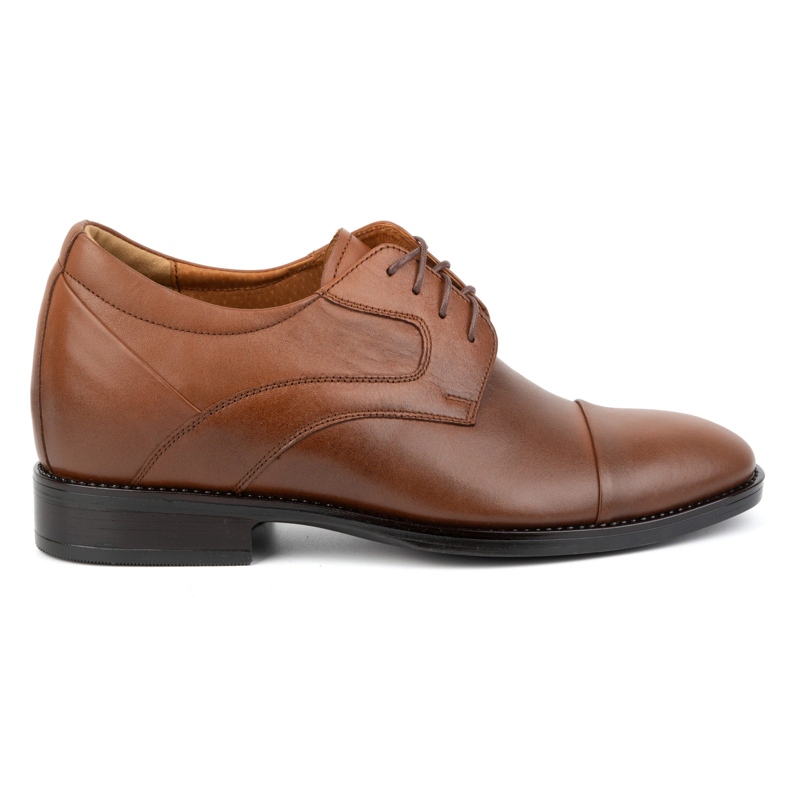 Olivier Men's leather lace-up shoes, brown, P14