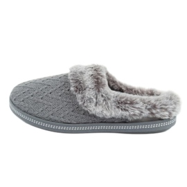 Skechers 167225/GR women's insulated slippers, gray grey