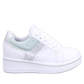 Women's Sports Sneakers with a hidden wedge white