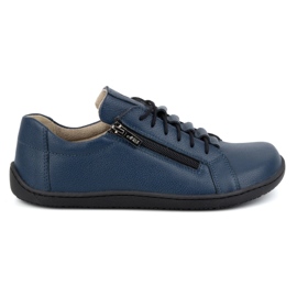 Olivier Women's minimalist barefoot leather shoes 1242, navy blue Olivier Women's minimalist barefoot leather shoes 1242, navy blue