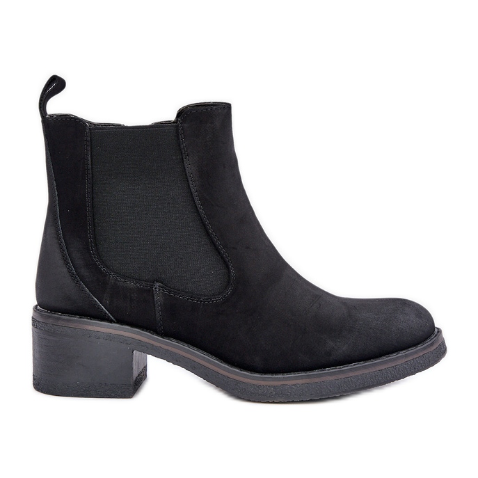 Women's Chelsea Boots Warm Low Heel Zipper Black Women's Chelsea Boots Warm Low Heel Zipper Black