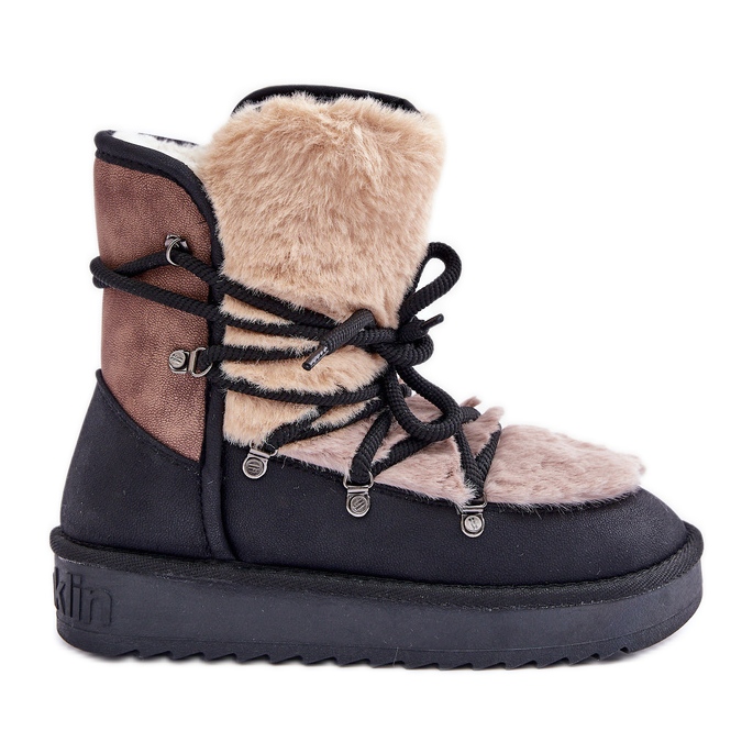Women's Snow Boots With Fur D.Franklin DFSH370012 Black