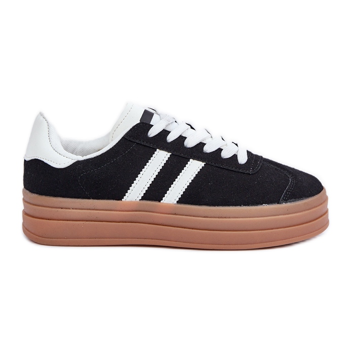 Women's Sports Sneakers on the Platform, Black Women's Sports Sneakers on the Platform, Black