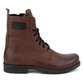 Polbut Men's military boots, Polish leather, 2118S, brown Polbut Men's military boots, Polish leather, 2118S, brown