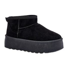 Women's Fur-Lined Snow Boots TL242, black