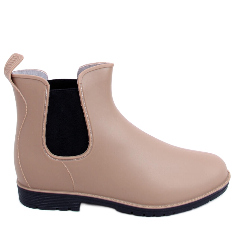 Women's Chelsea boots, khaki-beige
