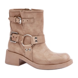 Women's Uninsulated Boots Zazoo 3644 beige