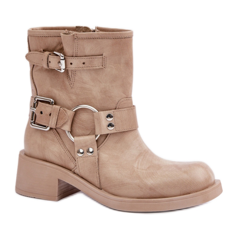 Women's Uninsulated Boots Zazoo 3644 beige