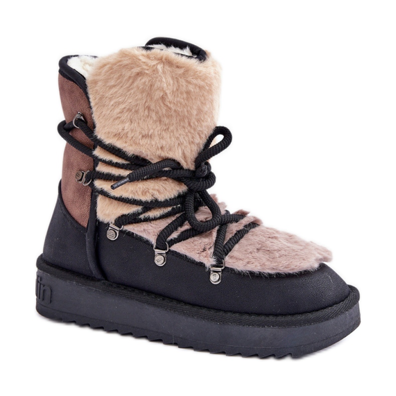 D.Franklin Fur-Insulated Snow Boots DFSH370012 black