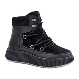 Women's Insulated Snow Boots MD9944-1 black