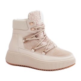 Women's Insulated Snow Boots MD9944-6 beige Women's Insulated Snow Boots MD9944-6 beige