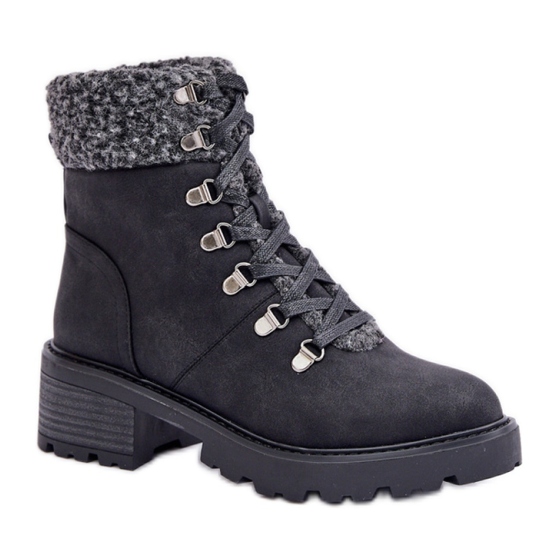 Insulated Women's Trappers MD1055-1 black Insulated Women's Trappers MD1055-1 black