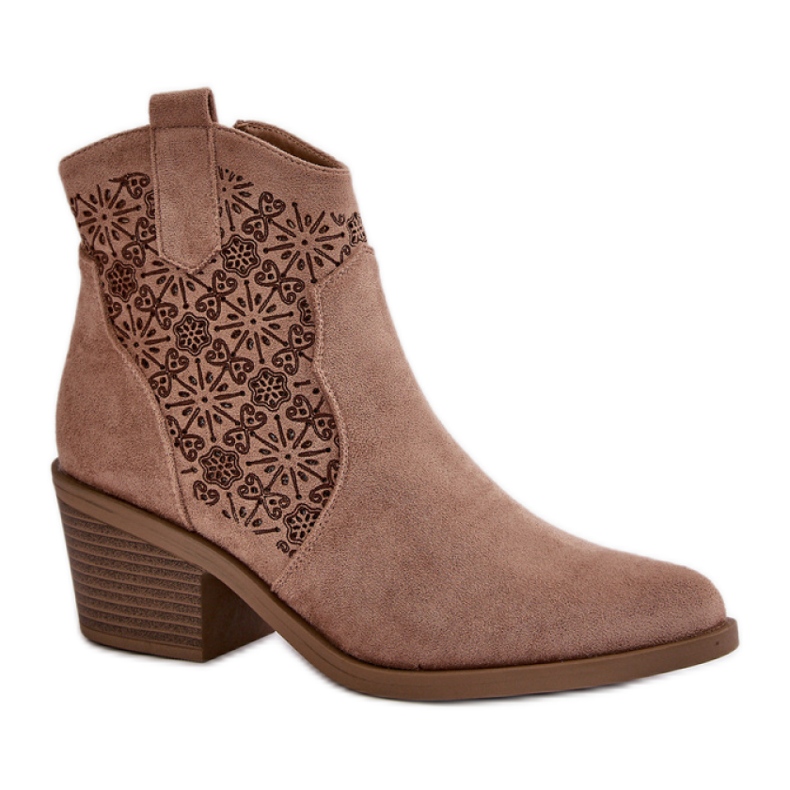 Women's boots S.Barski HY42-944 beige