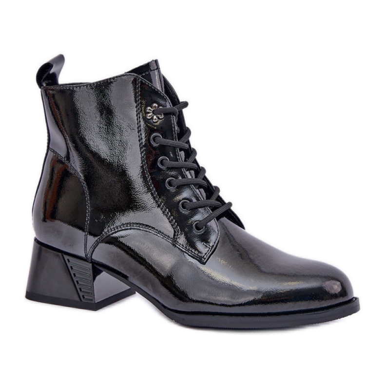 Women's Patent Boots Da JC42-53 black
