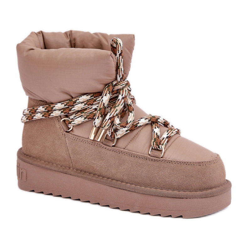 D.Franklin snow boots with fur DFSH375003 beige