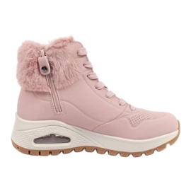 Skechers Uno Rugged 167274/BLSH shoes with fur, pink
