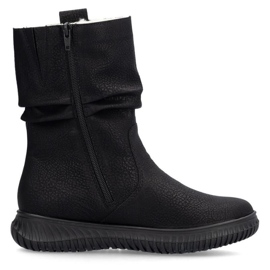 Rieker 74283-00 insulated ankle boots with zipper, black
